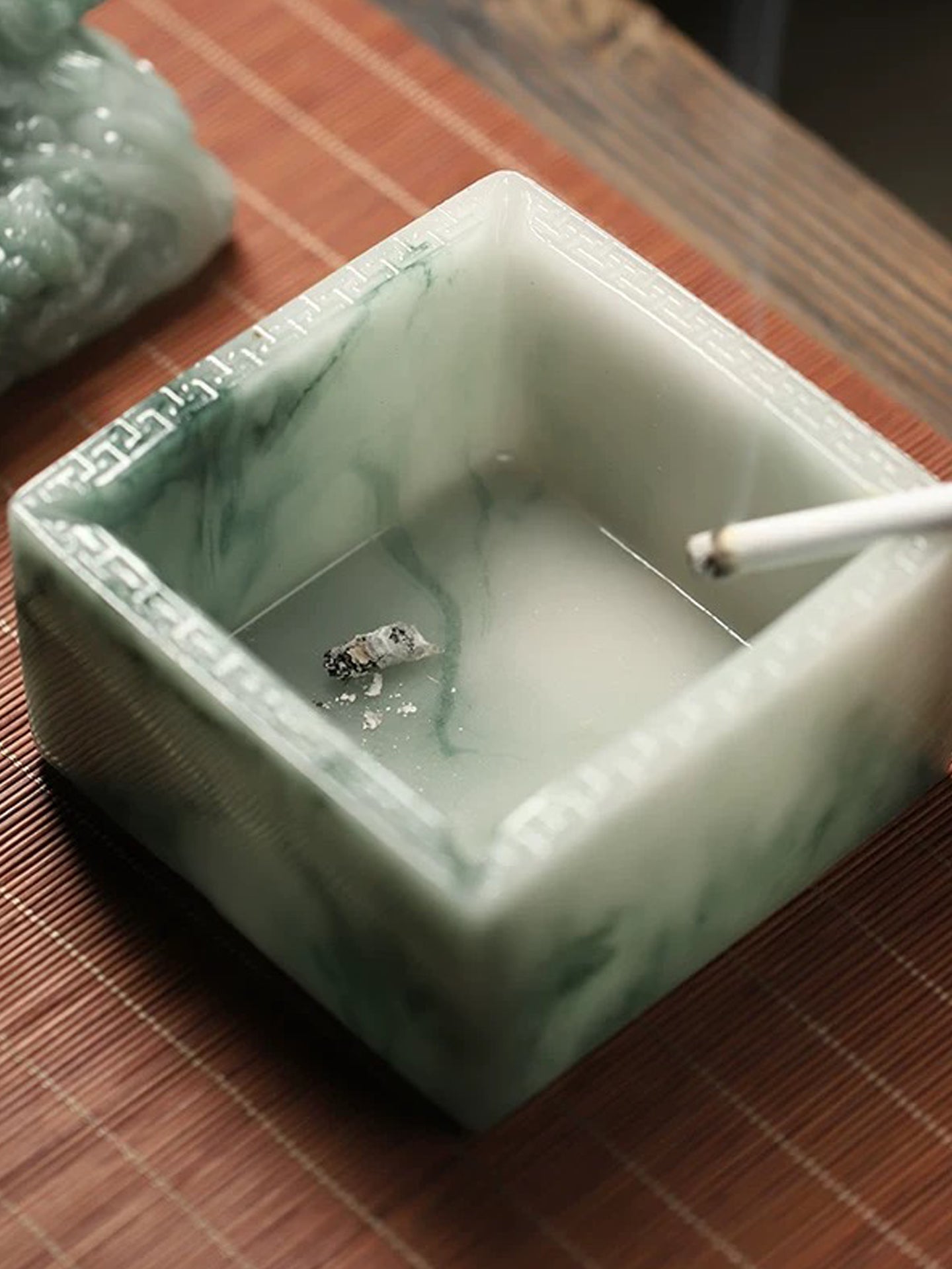 Dragon Seal Resin Ashtray Ornament | Chinese Fengshui Dragon Figurine for Prosperity, Luck & Career Advancement
