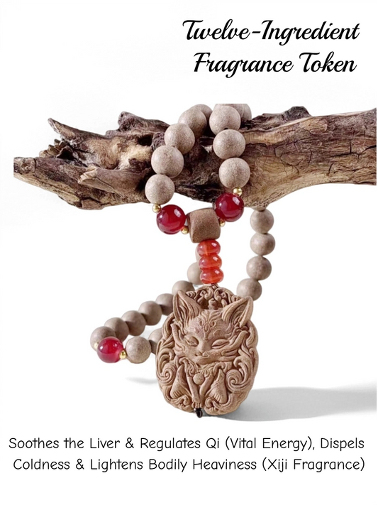 Spirit Hand-Held Amulet (Xiji Fragrance) - 12 Traditional Chinese Herb Talisman for Feng Shui & Wellness